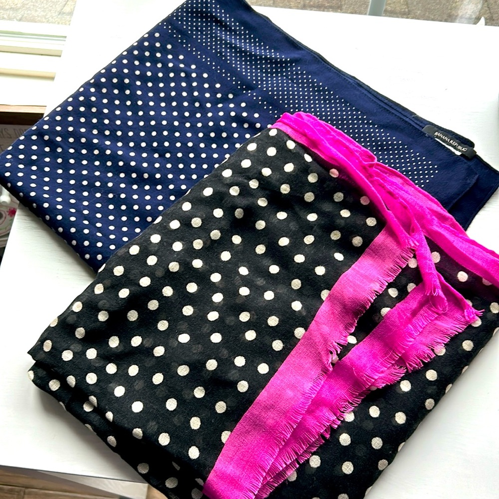 Banana Republic Polka Dot Scarves